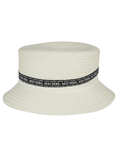 Shop Maison Michel Axel Hat In White
