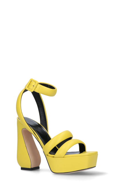 Shop Si Rossi Sandals In Yellow