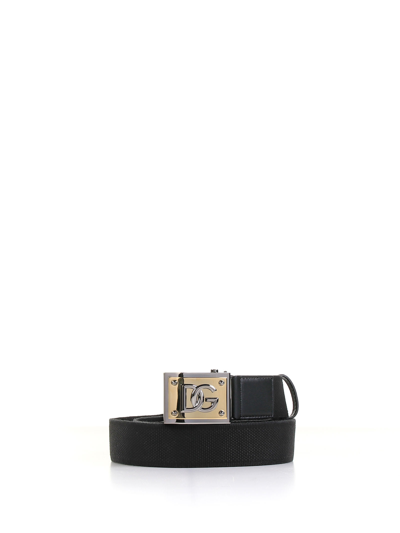 Shop Dolce & Gabbana Ribbon Belt In Nero