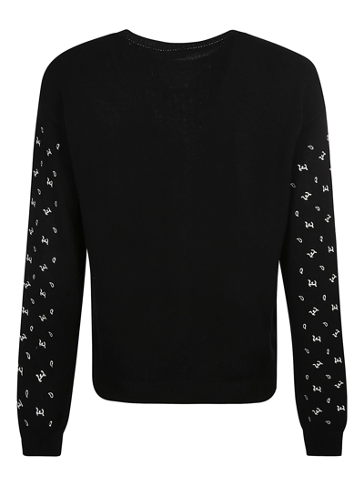 Shop Etro Paisley Knit Sweater In Black
