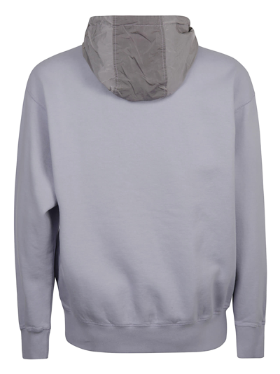 Shop Aries Front Pocket Hoodie In Lilac