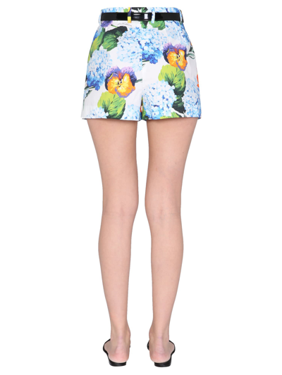 Shop Dolce & Gabbana Cotton Poplin Shorts In Multicolor