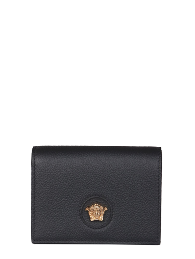 Shop Versace The Medusa Wallet In Nero