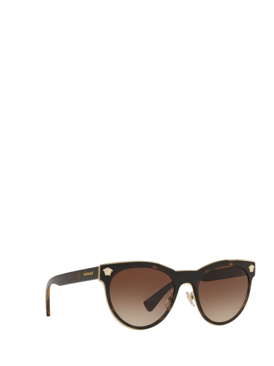 Shop Versace Ve2198 Havana Sunglasses
