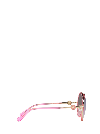 Shop Versace Ve2229 Transparent Pink Sunglasses