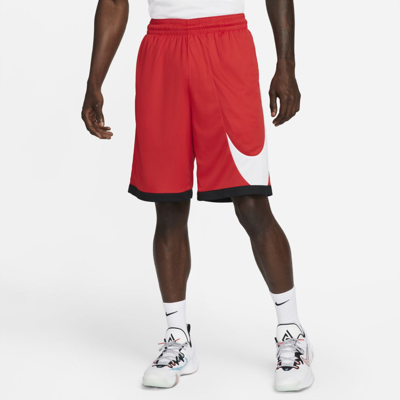 Shop Nike Men's Dri-fit Basketball Shorts In Red