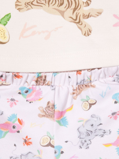 Kenzo Motif-print Tracksuit Set In Pink