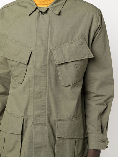 Shop Orslow Cargo-pockets Jacket In Green