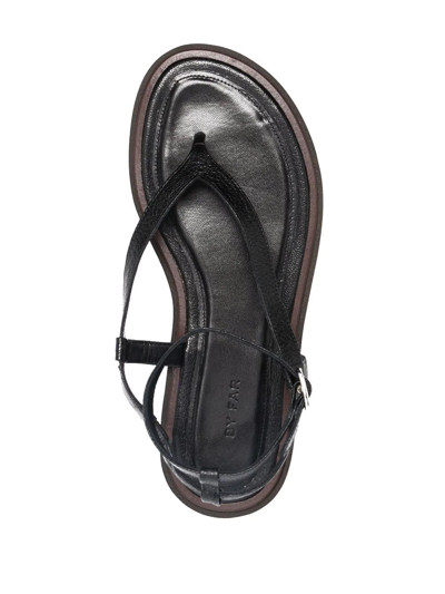 Shop By Far Cece Wraparound Sandals In Black