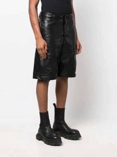 Shop 44 Label Group Ruffle-detail Cargo Shorts In Black