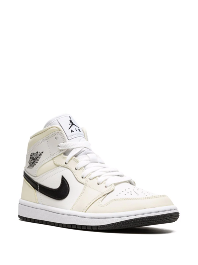 Shop Jordan Air  1 Mid "coconut Milk" Sneakers In Neutrals