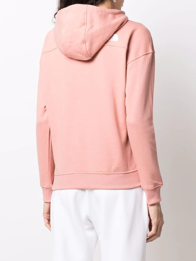 Shop The North Face Logo-print Hoodie In Pink