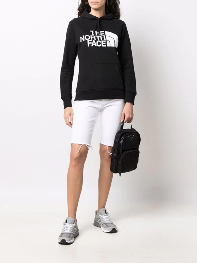 Shop The North Face Logo-print Drawstring Hoodie In Black