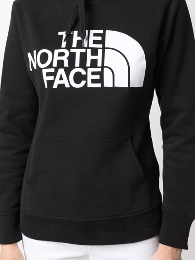 Shop The North Face Logo-print Drawstring Hoodie In Black