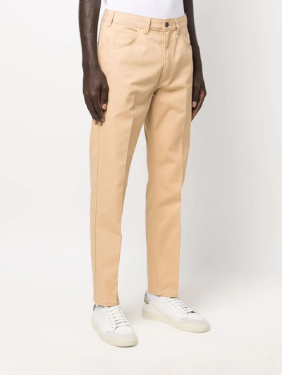 Shop Levi's Mid-rise Straight-leg Trousers In Neutrals