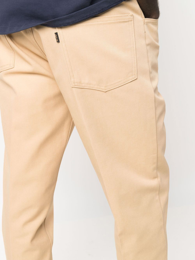 Shop Levi's Mid-rise Straight-leg Trousers In Neutrals