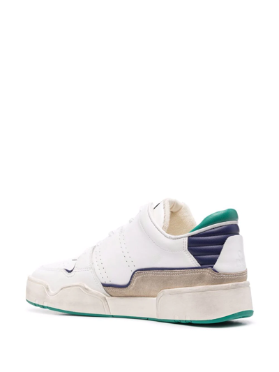 Shop Isabel Marant Emreeh Panelled Low-top Sneakers In White
