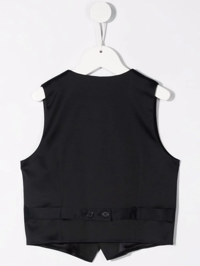 Shop Paolo Pecora V-neck Single-breasted Waistcoat In Blue