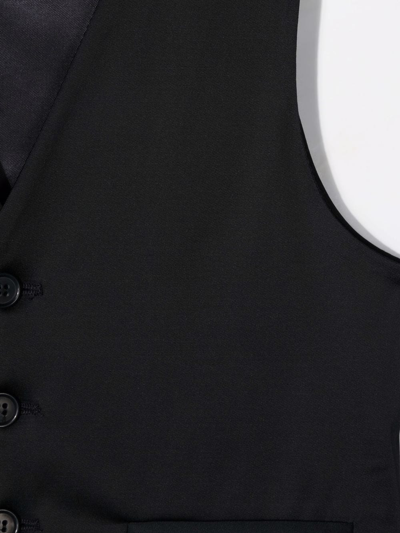 Paolo Pecora V-neck Single-breasted Waistcoat In Blue