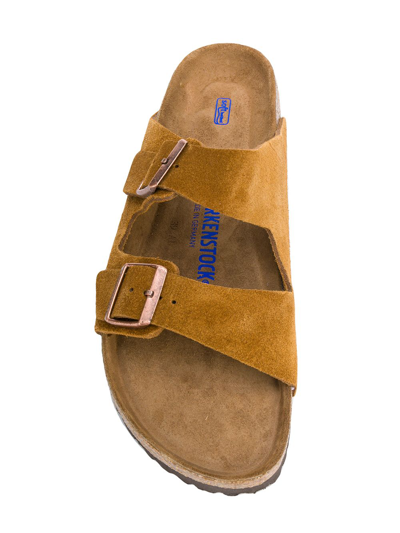 Shop Birkenstock Sandals Leather Brown