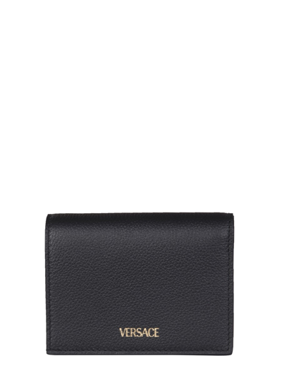 Shop Versace The Medusa Wallet In Black