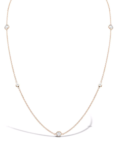 Shop Pragnell 18kt Rose Gold Sundance Diamond Pendant Necklace In Pink