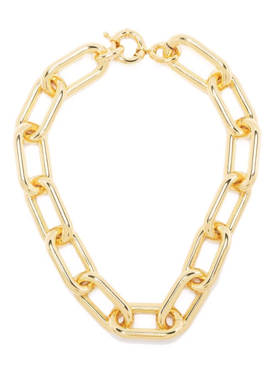 Shop Federica Tosi Chunky-chain Necklace In Gold