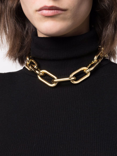 Shop Federica Tosi Chunky-chain Necklace In Gold