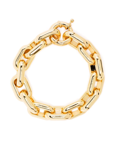 Shop Federica Tosi Chunky-chain Bracelet In Gold