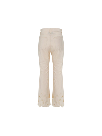Shop Nanushka Women's White Other Materials Pants