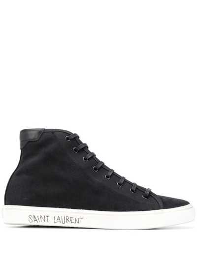 Shop Saint Laurent 'malibu' Sneakers In Nero