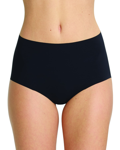 Shop Commando Hi-rise Microfiber Panty In Black