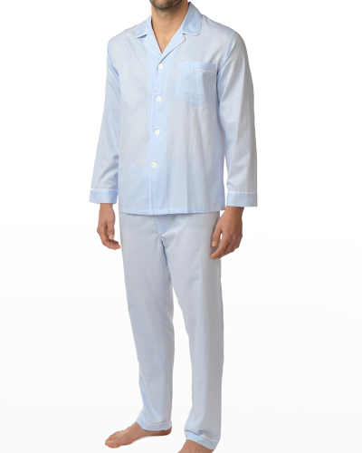 Shop Majestic Men's Piped Pajama Set In Surf