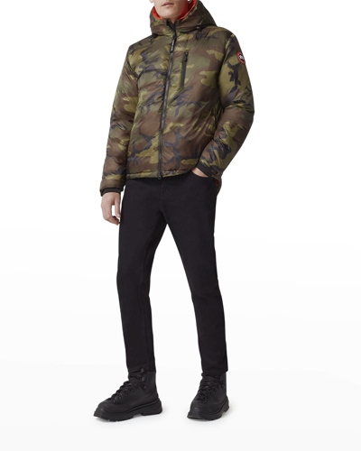 Shop Canada Goose Men's Lightweight Camo Lodge Jacket In Clasc Camo/signl