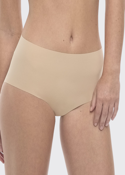 Commando Hi-rise Microfiber Panty In Beige