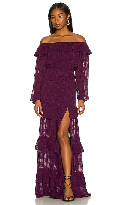 Shop Tularosa Sienna Maxi Dress In Purple