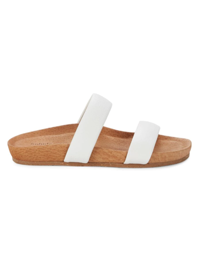 Shop Soludos Women's Sage Leather Slides In White