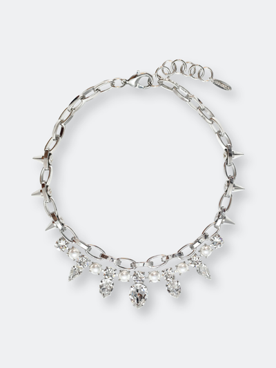Shop Joomi Lim Flash Necklace In Grey