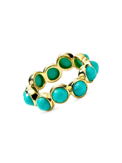 Shop Ippolita Women's 18k Green Gold & Turquoise Ring In Blue