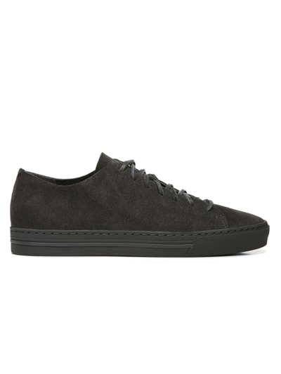 Shop Vince Men's Collins Suede Sneakers In Graphite