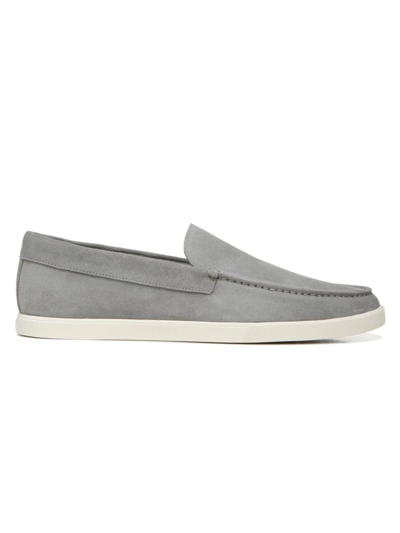 Shop Vince Men's Sonoma Suede Loafers In Smoke