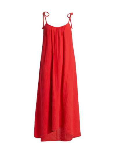 Shop Xirena Women's Joli Rope Strap Midi-dress In Apple Red