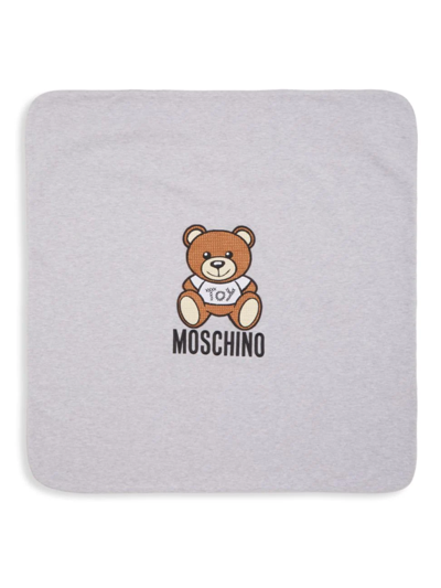 Shop Moschino Baby's Logo Bear Patch Blanket