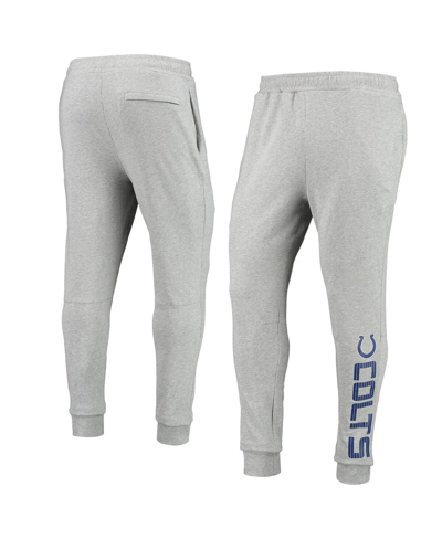 Shop Msx By Michael Strahan Men's  Heather Gray Indianapolis Colts Jogger Pants In Heathered Gray