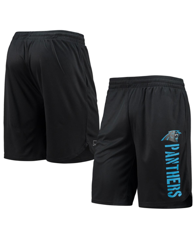 Msx By Michael Strahan Men's  Black Carolina Panthers Training Shorts In Black