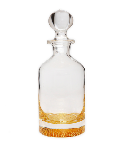 Shop Classic Touch 28.58 oz Whiskey Decanter With Colored Reflection Bottom In Clear