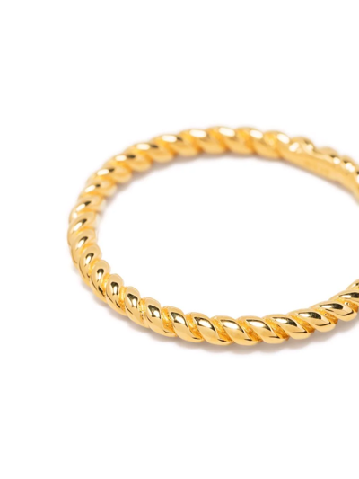 Shop Missoma Flux Twisted-band Ring In Gold