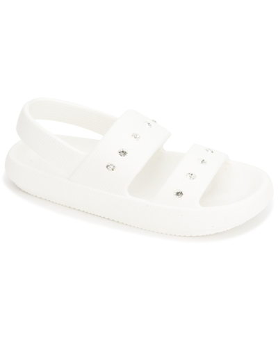 Shop Kenneth Cole New York Women's Mello Sling Jewel Sandals In White