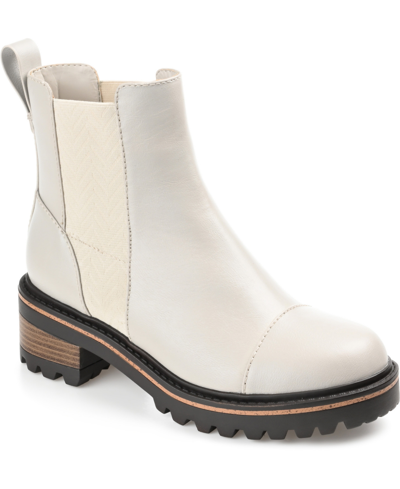 Journee Collection Women's Mirette Lug Sole Bootie In Gray