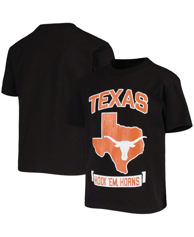 Shop Champion Big Boys And Girls Black Texas Longhorns Strong Mascot T-shirt